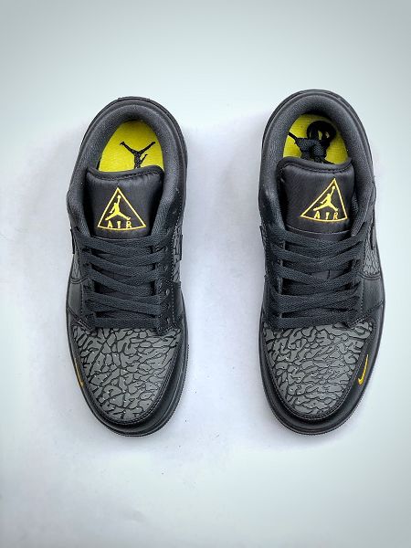 Nike Air Jordan 1 LOW SE 黑色 2025新款男女生低幫文化籃球鞋