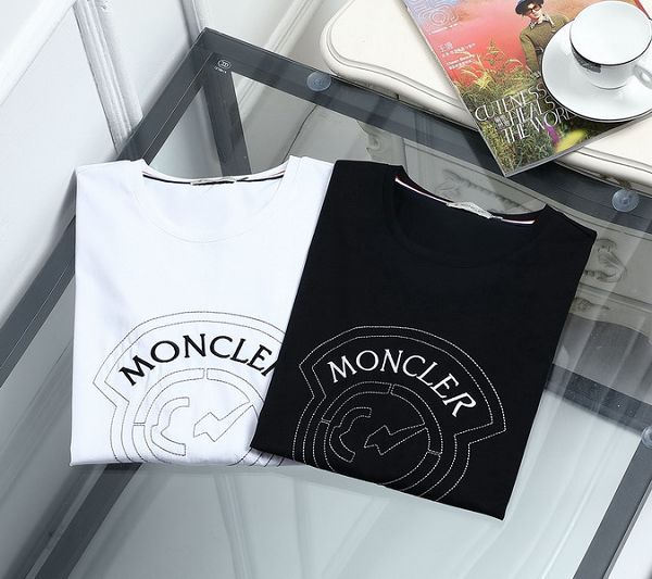 moncler短t 2020新款 蒙口絲光棉圓領短袖T恤 MG0424款