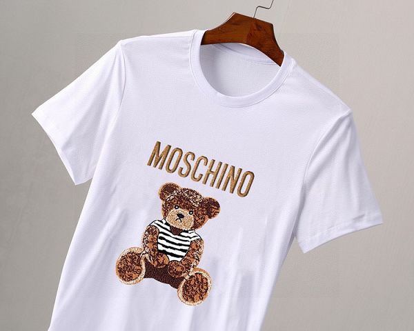 moschino短t 2022新款 莫斯基诺絲光棉圓領短袖T恤 MG0516款
