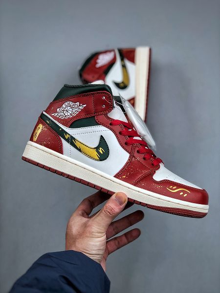 Air Jordan 1 Mid AJ1 馬年限定 2025男女生新款中邦文化休閒板鞋