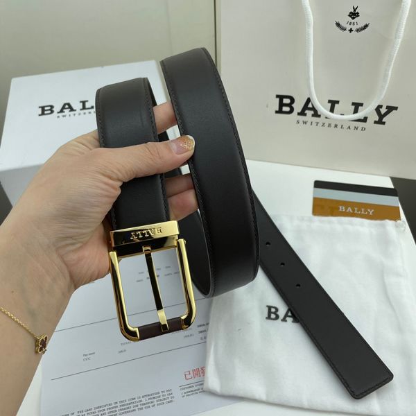 bally皮帶 巴利2022新款 HF0522-1牛皮納帕紋時尚腰帶