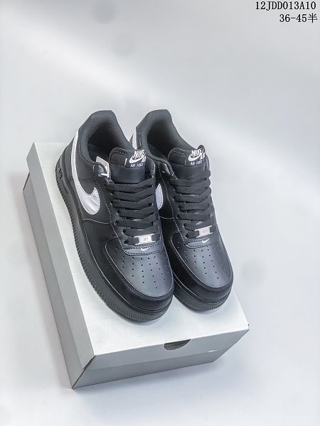 Nike Air Force 1 Low 黑色白色 男女款低幫休閒板鞋 