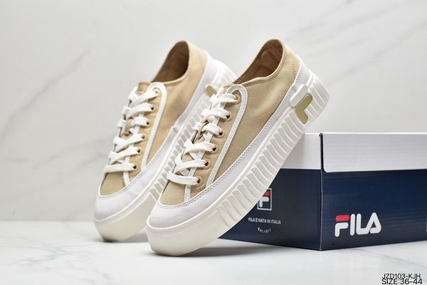 Fila 2022新款 斐樂男女款帆布鞋板鞋