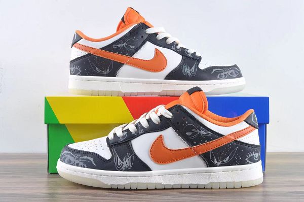 Nike Dunk SB Low 2021新款 萬聖節黑白橙夜光男女款板鞋