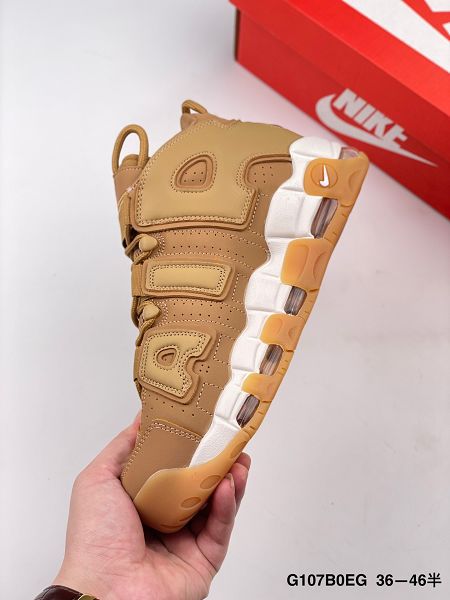 Nike AIR MORE UPTEMPO 2022新款 皮蓬大字母氣墊復古男女款運動鞋