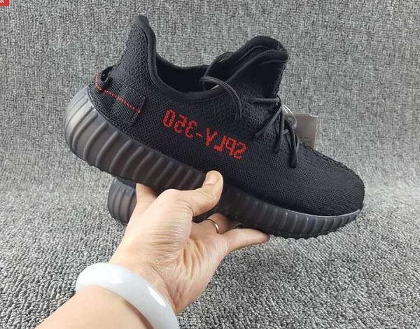 adidas Yeezy 350 Boost 侃爺同款椰子時尚情侶潮流鞋 全黑