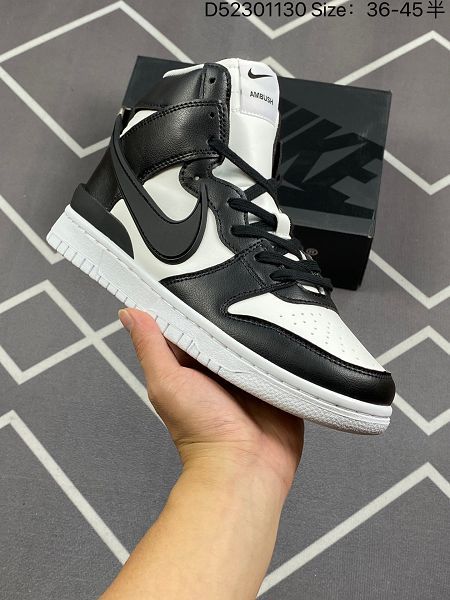 AMBUSH x SB Dunk High SB 滑板鞋 高幫搭雙色中幫情侶鞋