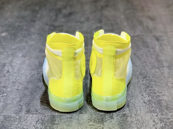 Converse Translucent Mesh 2020新款 熒光綠果凍底情侶款高幫透明網鞋
