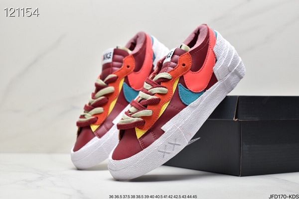 SACAI x Nike Blazer Low 2022新款 重疊設計前衛開拓者男女款低幫板鞋