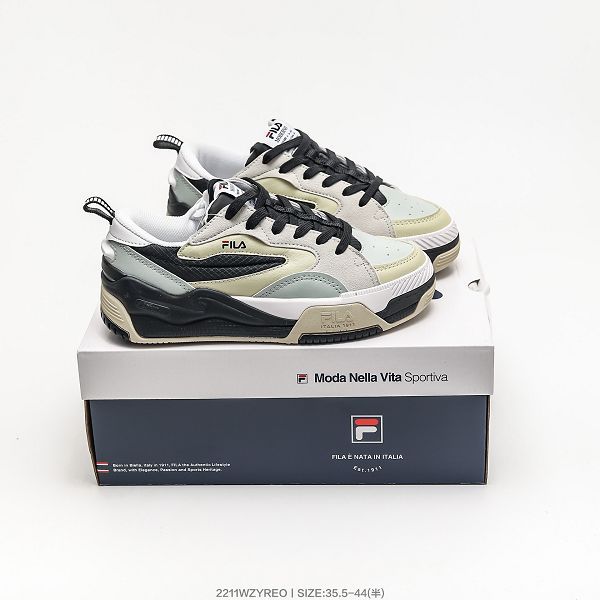 FILA 2022新款 斐樂秋季老爹鞋厚底增高男女款運動板鞋