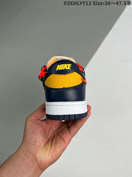 OFF-WHITE x Futura x Nike Dunk Low 2022新款 三方聯名款男女生解構綁帶滑板鞋