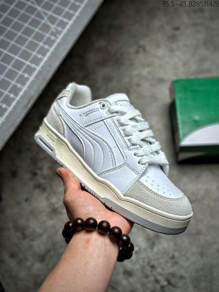 Puma Sli stream Lo Laces 2023新款 男女款反絨休閒運動滑板鞋