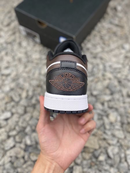 Air Jordan1 Low 2025新款男生低幫 黑棕色籃球鞋