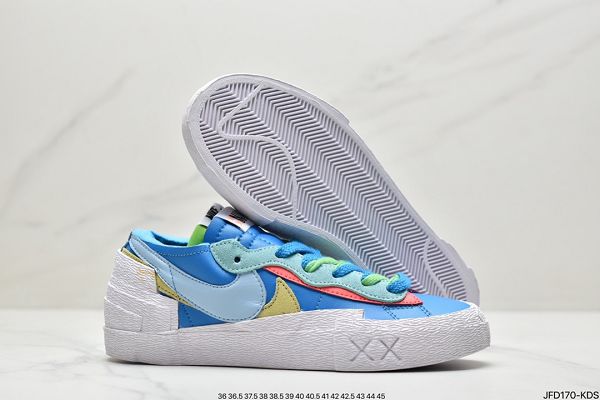 SACAI x Nike Blazer Low 2022新款 重疊設計前衛開拓者男女款低幫板鞋