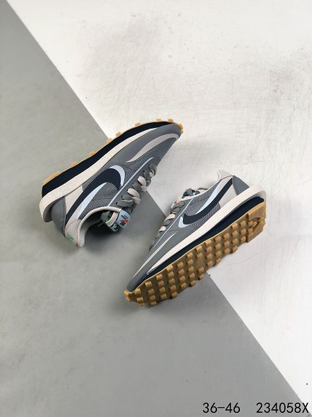 Fragment Design x Sacai x LDWaffle 2021新款 聯名解構重疊設計前衛華夫男女款運動鞋