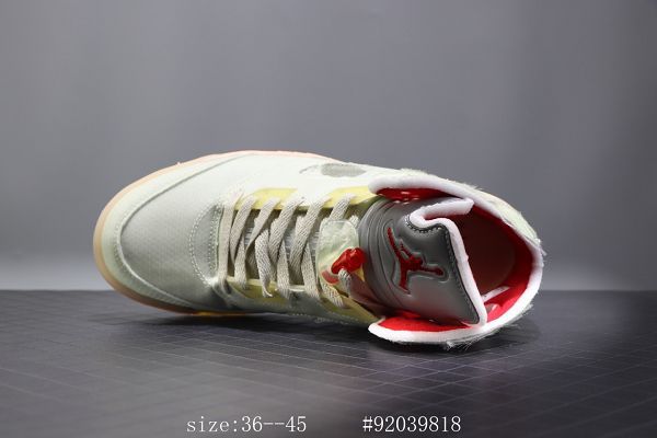 Off White x Nike Air Jordan 5 2020新款 OW聯名AJ5男女生籃球鞋