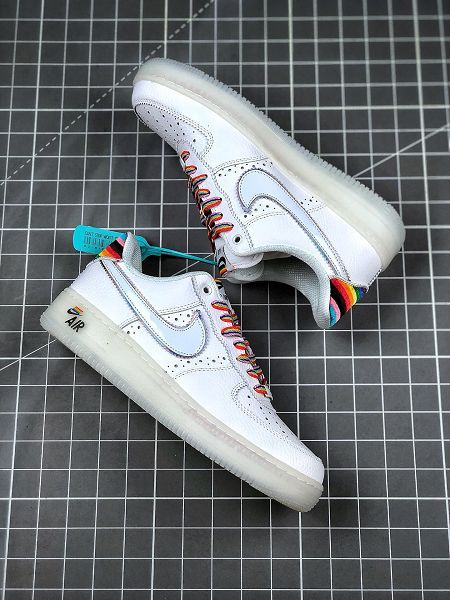 Nike Air Force 1 Betrue 2020新款 空軍一號彩虹情侶款休閒板鞋