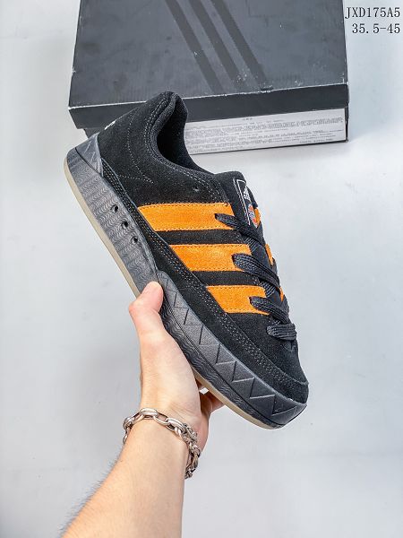 Atmos x Adidas Adimatic Low 2023新款 馬蒂奇系列復古鯊魚麵包男女款滑板鞋