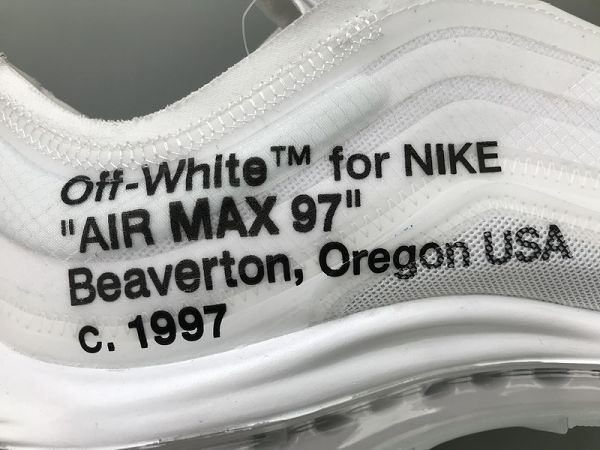 Off-White x Nike Air Max 97 2020新款 聯名款全氣墊男女生慢跑鞋 帶半碼