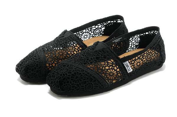 toms鞋 經典鞋款 鏤空蕾絲女士平底帆布單鞋