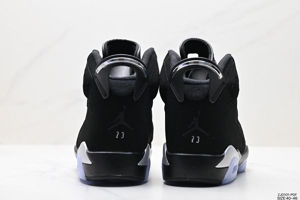 Nike Air Jordan 6 Retro OG 黑色男女鞋中幫復古休閒運動文化籃球鞋