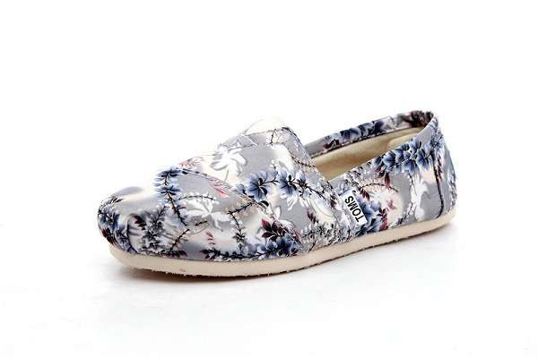 toms鞋 經典鞋款 花紋男女平底帆布鞋