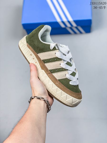 Atmos x Adidas Adimatic Low 2023新款 馬蒂奇系列復古鯊魚麵包男女款滑板鞋