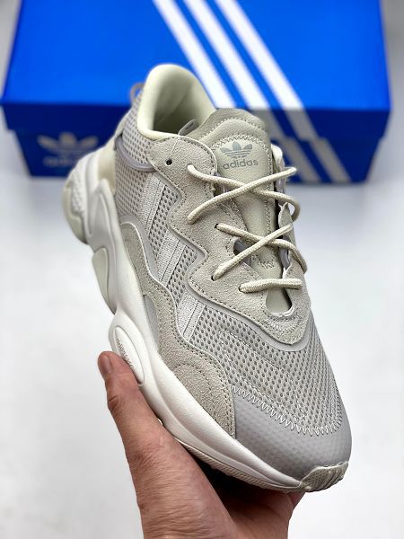 Adidas Originals Ozweego 2023新款 珍珠煙灰簡版椰子水管男女款老爹鞋