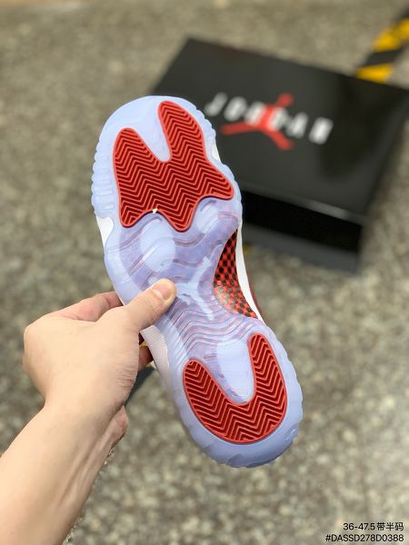 Air Jordan 11 2022新款 喬丹11代男女款高幫櫻桃紅籃球鞋