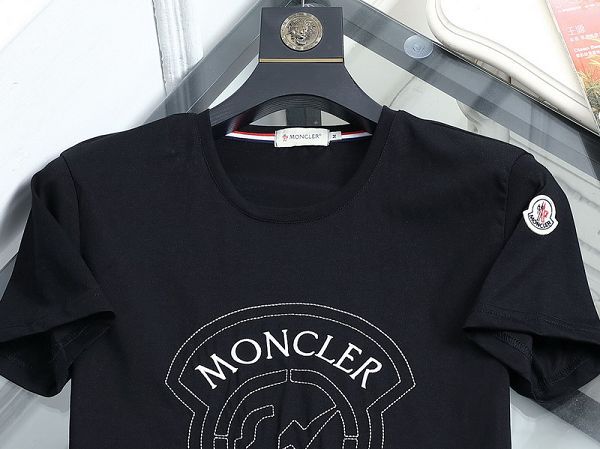 moncler短t 2020新款 蒙口絲光棉圓領短袖T恤 MG0424款