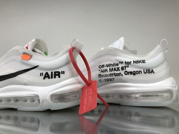 Off-White x Nike Air Max 97 2020新款 聯名款全氣墊男女生慢跑鞋 帶半碼