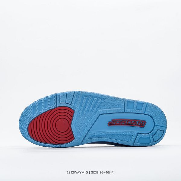 Air Jordan Spizike Low AJ合體元素 情侶款復古藍配色文化休閒板鞋