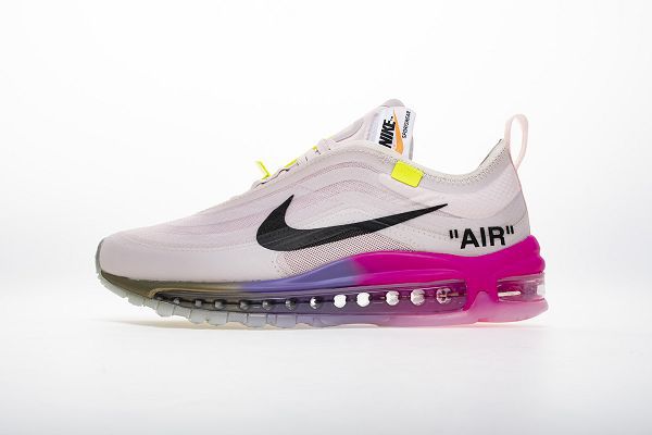 Off-White x Nike Air Max 97 2020新款 聯名款全氣墊男女生慢跑鞋 帶半碼