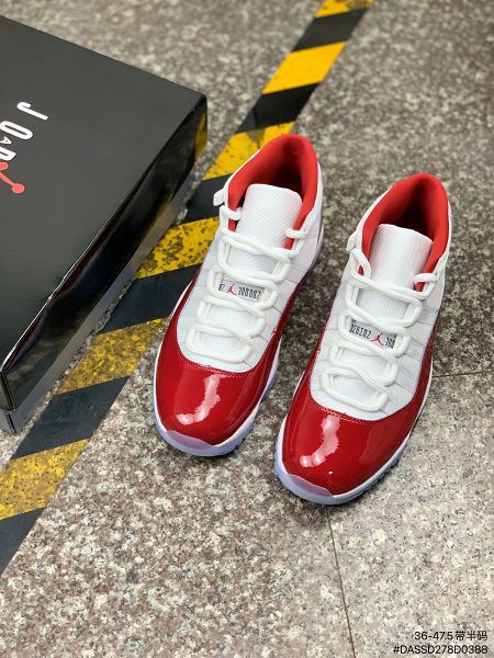 Air Jordan 11 2022新款 喬丹11代男女款高幫櫻桃紅籃球鞋