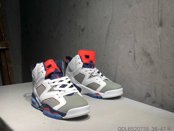 New Air Jordan 6 2021新款 喬丹6代男款復古運動文化籃球鞋 帶半碼