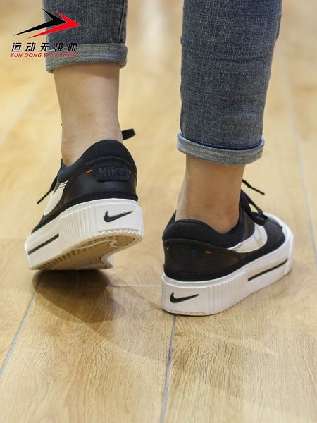 NIKE COURT LEGACY LIFT WUATERRNEKSTEAM ORANGE 2022新款 男女款秋冬增高復古松糕鞋板鞋