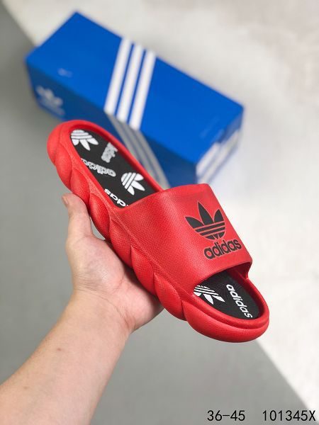 Adidas 2022新款 街頭潮流情侶款沙灘拖鞋