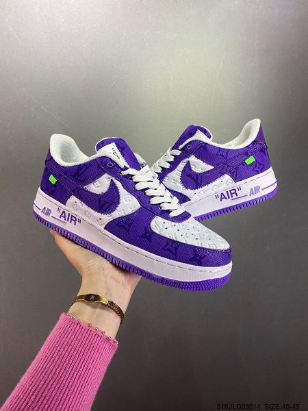 Nike Air Force 1 Low 2022新款 空軍一號LV聯名款男女生低幫百搭運動板鞋