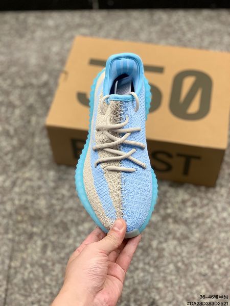 Adidas Yeezy Boost 350 V2系列 2023全新男女款爆米花中底休閒運動慢跑鞋