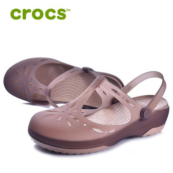 crocs卡駱馳 2022新款 瑪麗珍女款平底沙灘涼鞋洞洞鞋