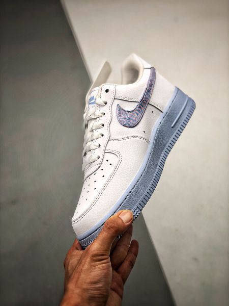 Nike Air Force 1 Hydrogen Blue 2021新款 男女生休閒板鞋 帶半碼