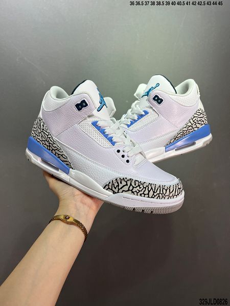 Air Jordan 3 JTH Justin Timberlake & Tinker Hatfheld 2022新款 喬丹3代白手稿聯名男女款籃球鞋