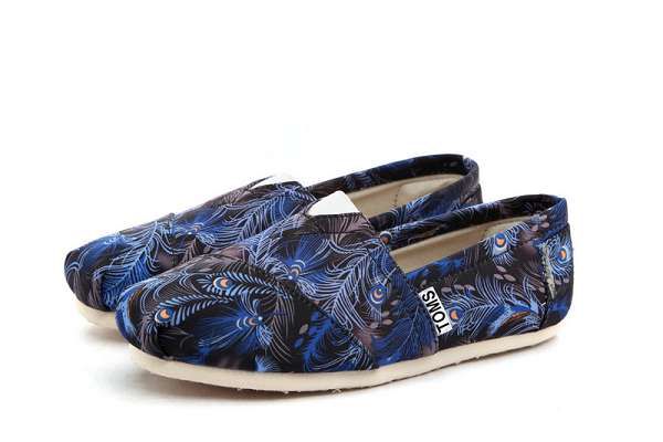 toms鞋 經典鞋款 花紋男女平底帆布鞋