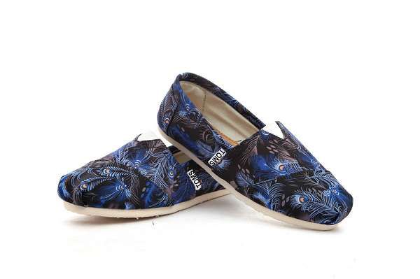 toms鞋 經典鞋款 花紋男女平底帆布鞋