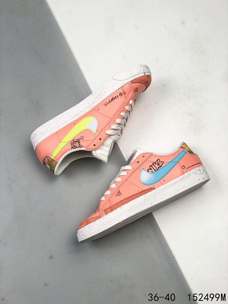 Nike Blazer Low 2021新款 復古時尚耐磨透氣女生休閑鞋板鞋