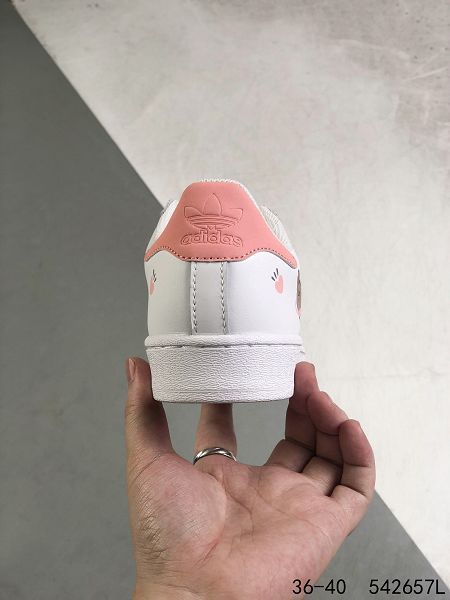 Adidas Superstar 2022新款 貝殼頭系列三葉草女款板鞋