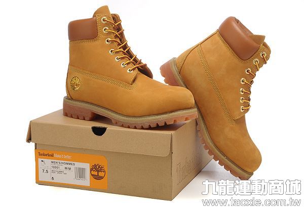 踢不爛 timberland 10061款時尚高幫耐磨男鞋 黃色 