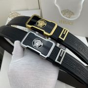 versace皮帶 範思哲2022新款　HF0522-6牛皮壓花紋時尚腰帶