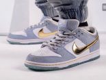 Sean Cliver x Nike SB Dunk Low Pro QS 2020新款 藍色 情人節男生滑板鞋