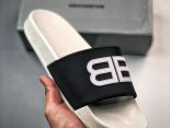 Balenciaga Logo Pool Slides 2022新款 巴黎世家DB男女生沙灘拖鞋